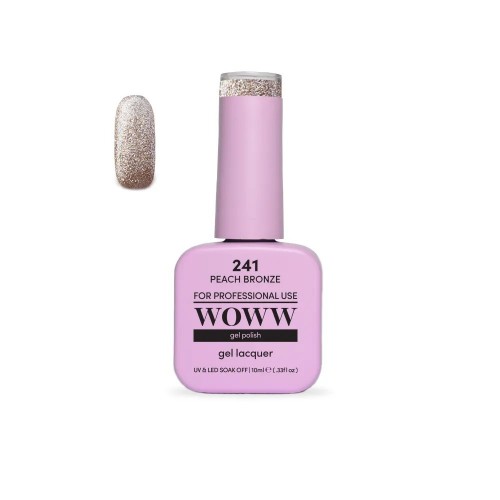 Ημιμόνιμο Βερνίκι New Woww Cosmetics 10ml Peach Bronze - 241